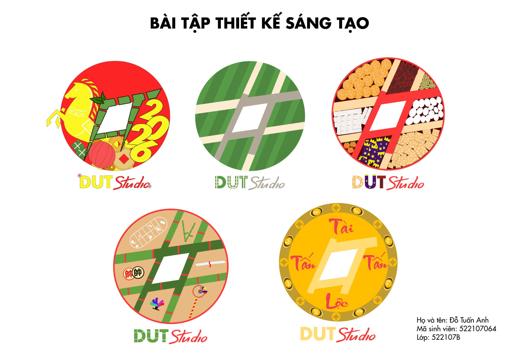 Biến thể logo Tết của Dut Studio
