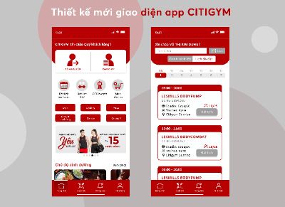 Thiết kế mới 02 màn hình mobile có chứa Card