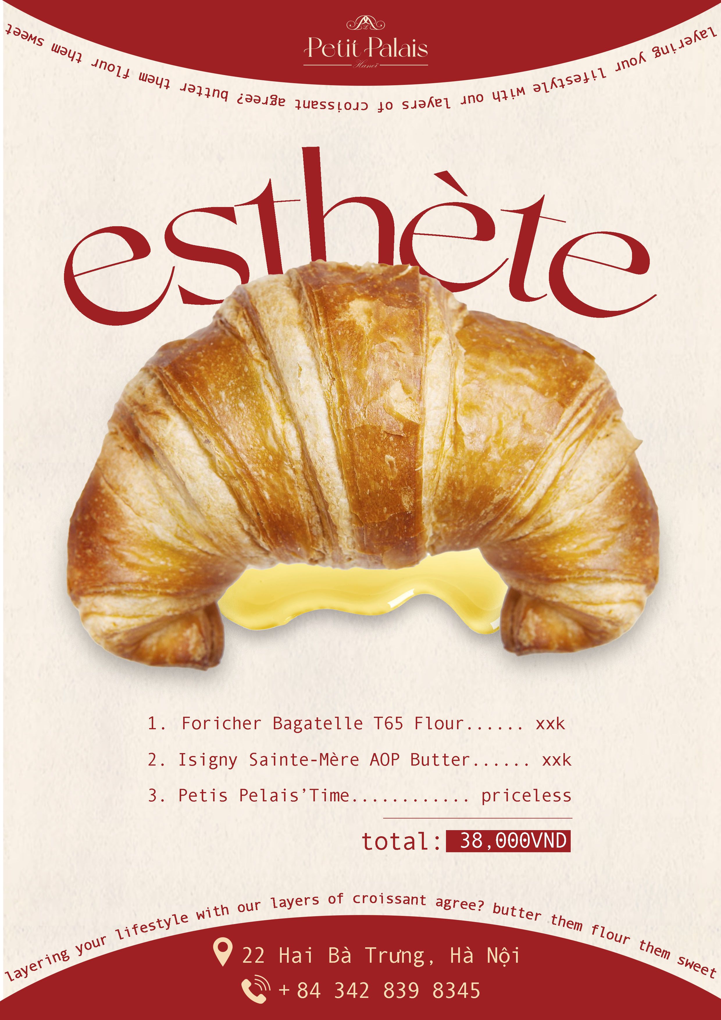 Croissant Promotion Poster