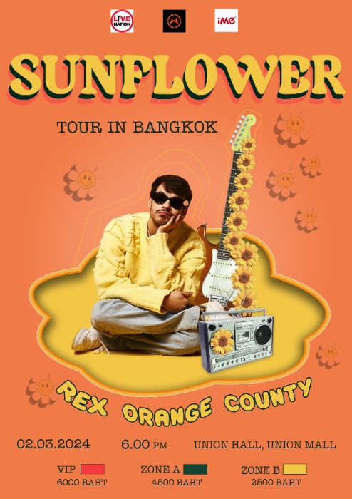 Rex Orange County's Sunflower Concert in Bangkok