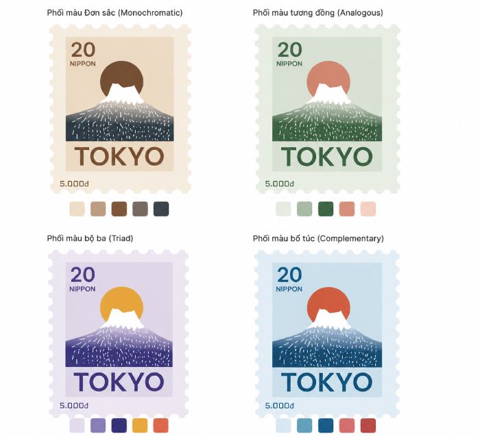 Stamp núi phú sĩ