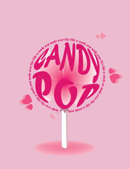 typography candy pop
