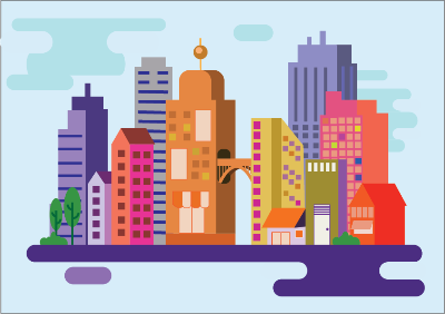 Flat Cityscape