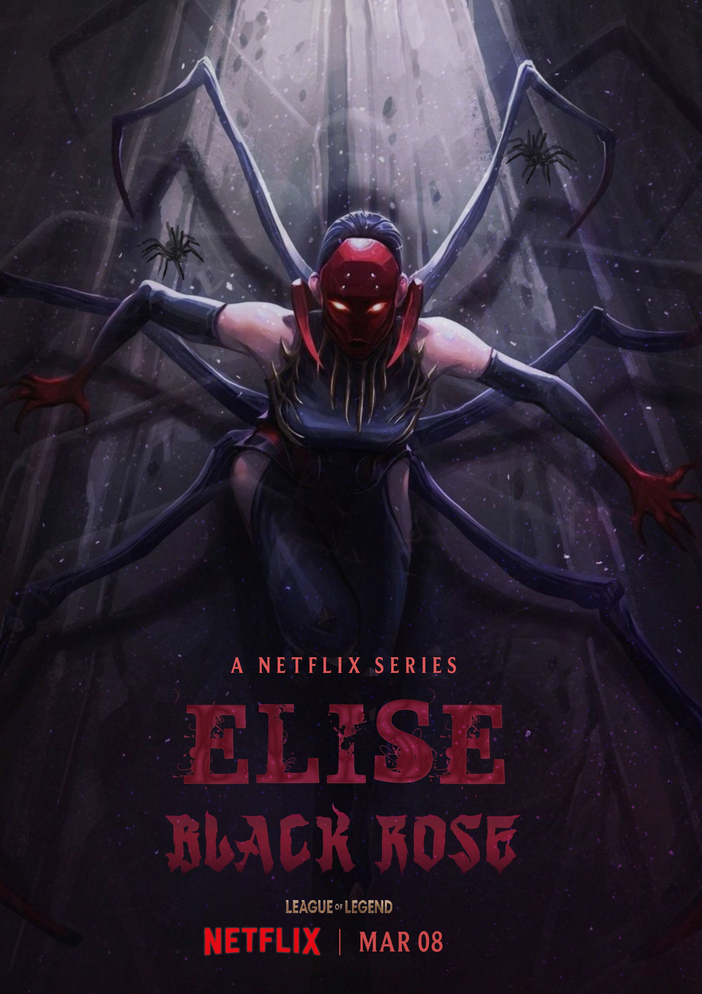 POSTER BLACK ROSE