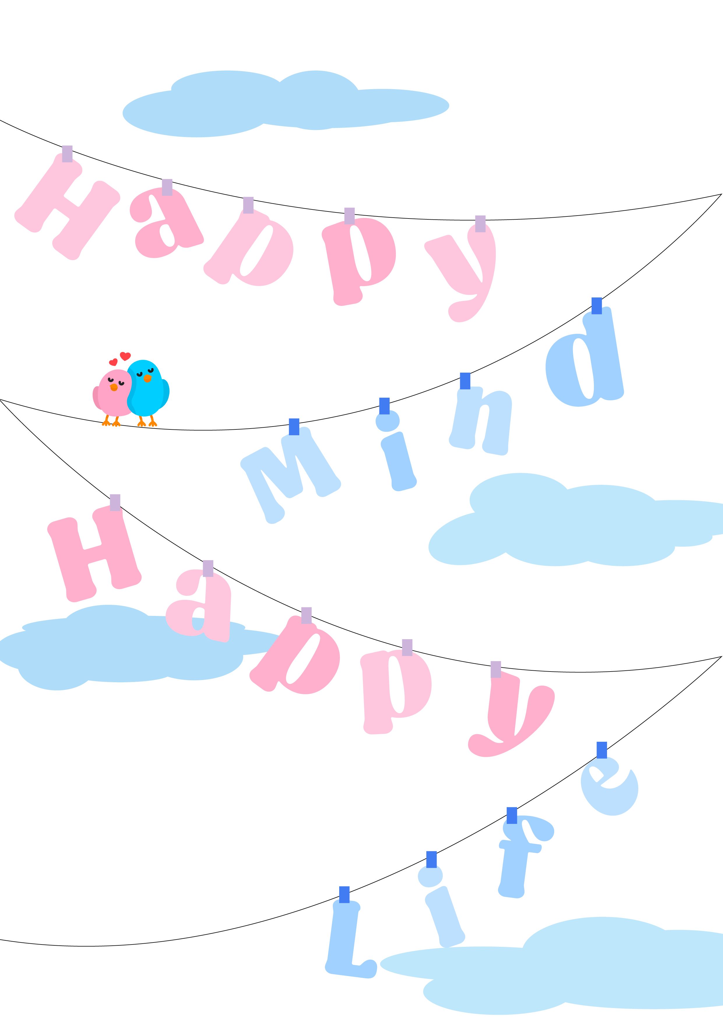 Happy mind happy life