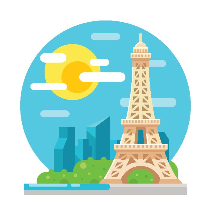 Tháp Eiffel và thủ đô Paris nước Pháp