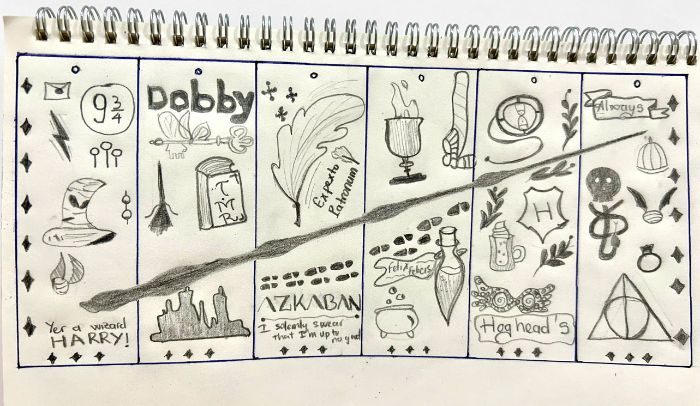 DF_FINAL ASSIGNMENT _ HARRY POTTER BOOKMARK _ DOODLE STYLE