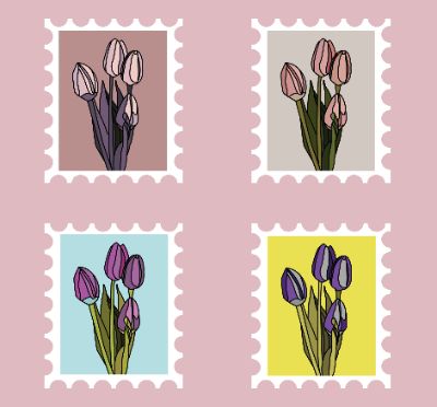 Tulips Stamp Collections