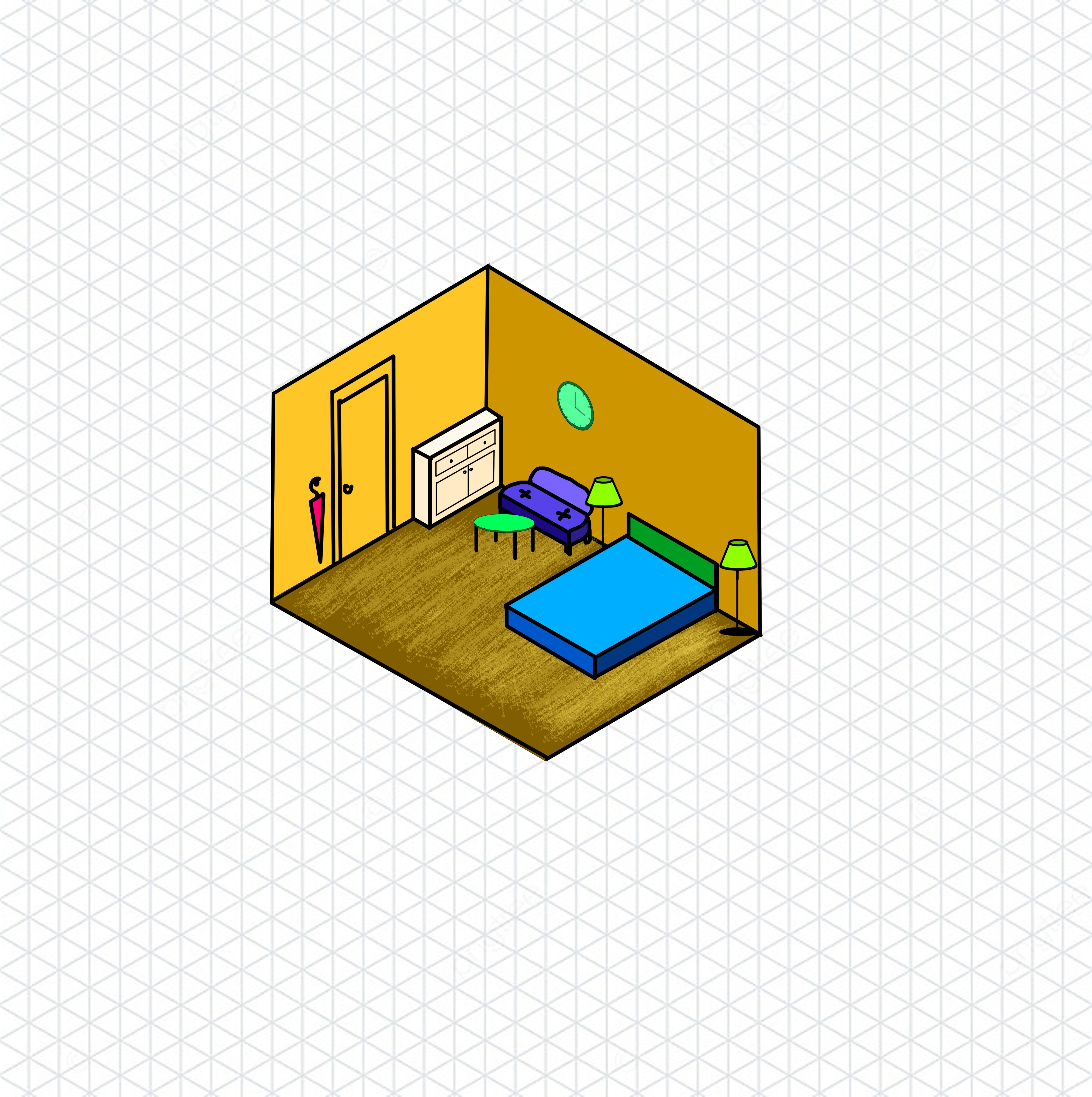 CĂN PHÒNG ISOMETRIC