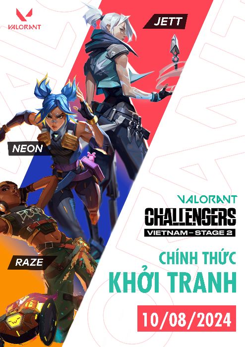 Poster sự kiện giải đấu Valorant Challengers Vietnam 2024