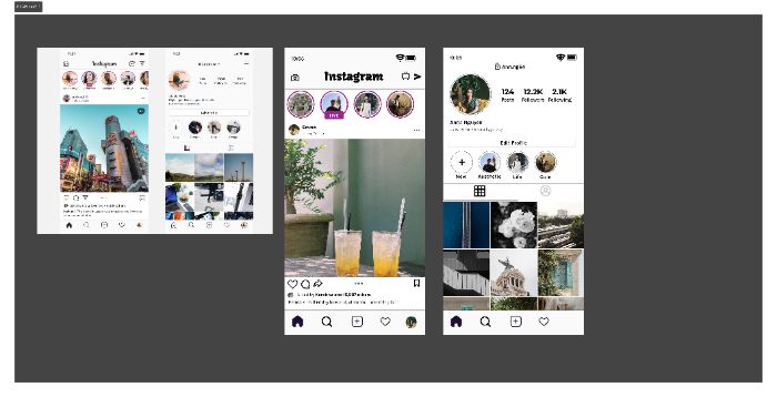 Mô phỏng lại giao diện Instagram