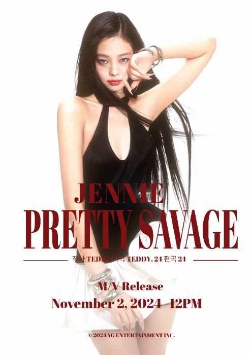 Poster Jennie MV Pretty Savage