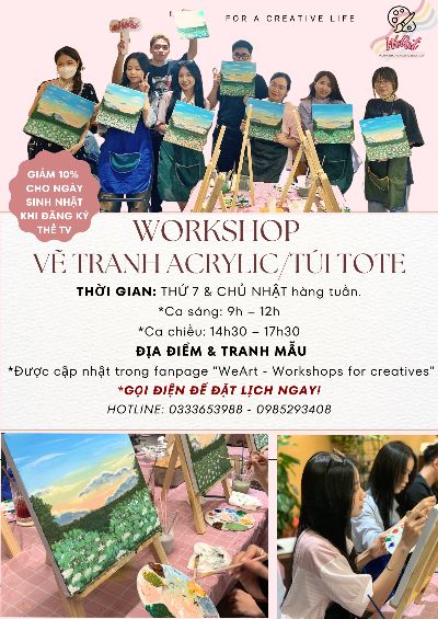 workshop vẽ tranh by WeArt