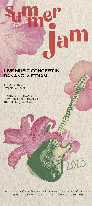 standee + poster + banner show âm nhạc Summer Jam