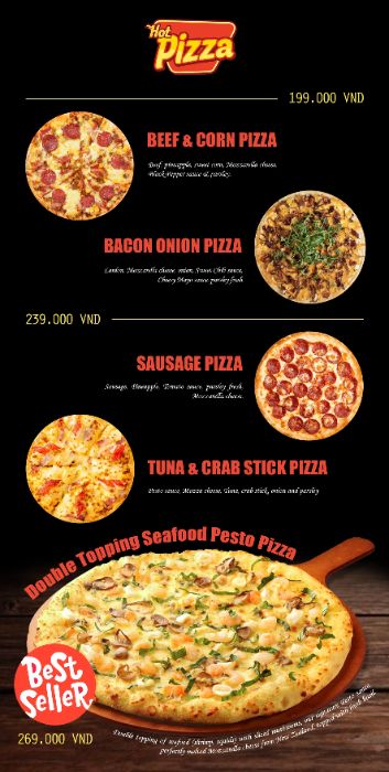 Menu Pizza