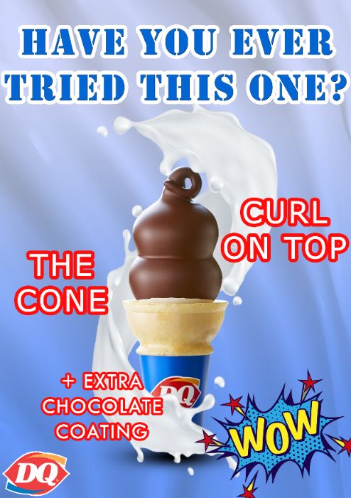 Poster quảng cáo kem Dairy Queen