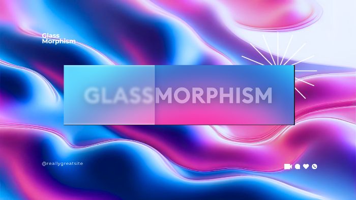 Phong cách đồ họa Glass morphism