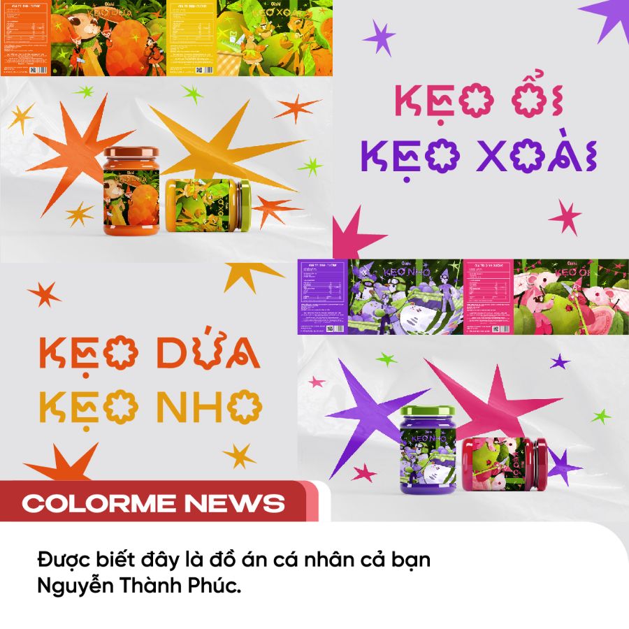 Đồ án Thiết kế bao bì kẹo Oishi vô cùng độc đáo của họa sĩ tự do - Xxoymilk