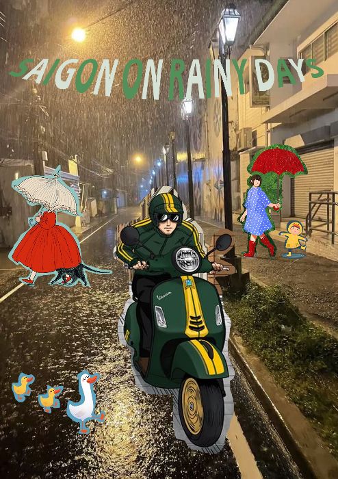 Saigon on rainy days