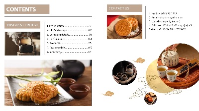Layout Mooncake & Tea Brochure page
