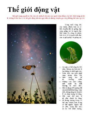 Thế giới động vật