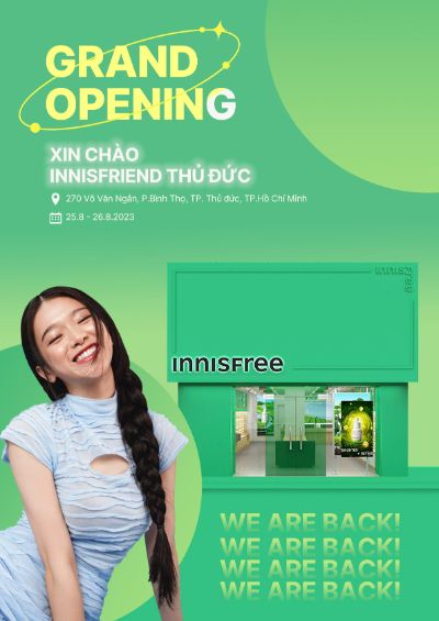 Innisfree Grand Opening in Thu Duc