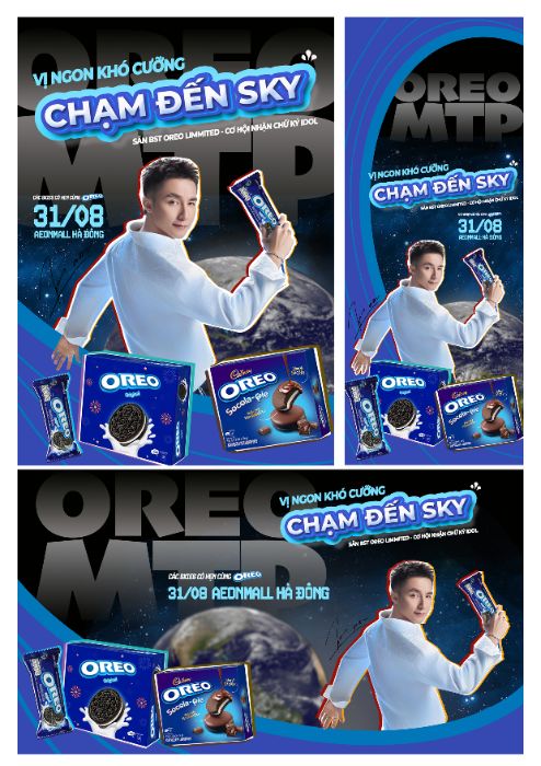bài tập cuối khoá poster sự kiện collab oreo x ST