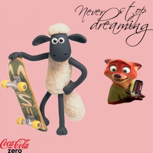 Color yourself and never stop dreaming with coca cola zero