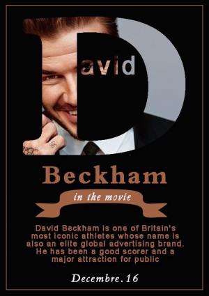Poster phim   David Beckham in the movie  