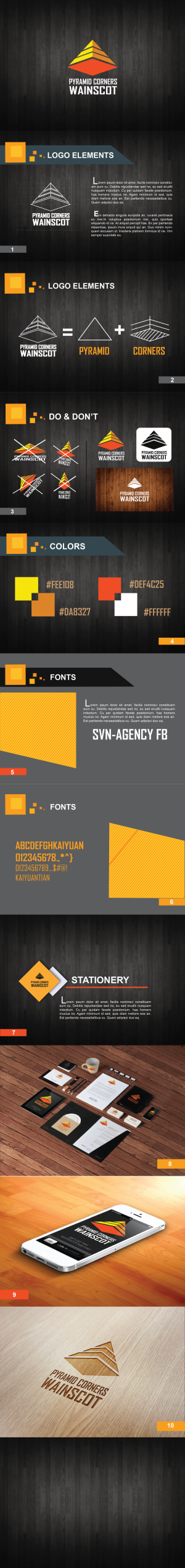 brand guideline pyramid Logo