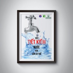 Poster truyền thông tiết kiệm nước