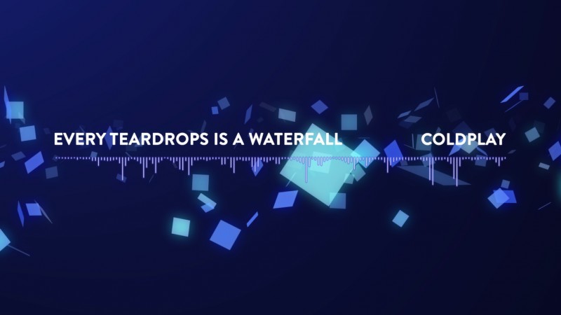[Kinetic Typography] Every teardrop is a waterfall - COLDPLAY
