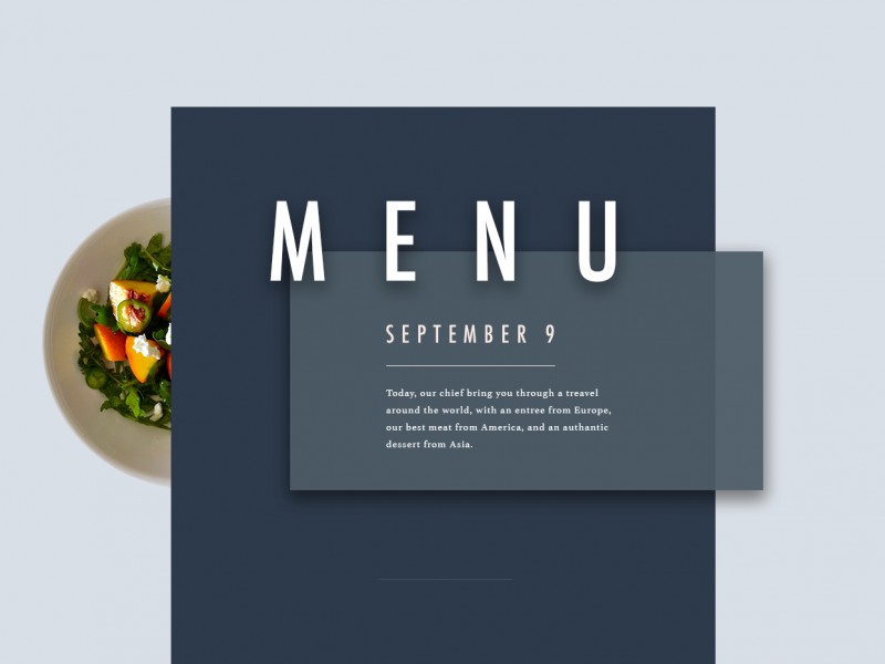 Design Camp 23 - Menu