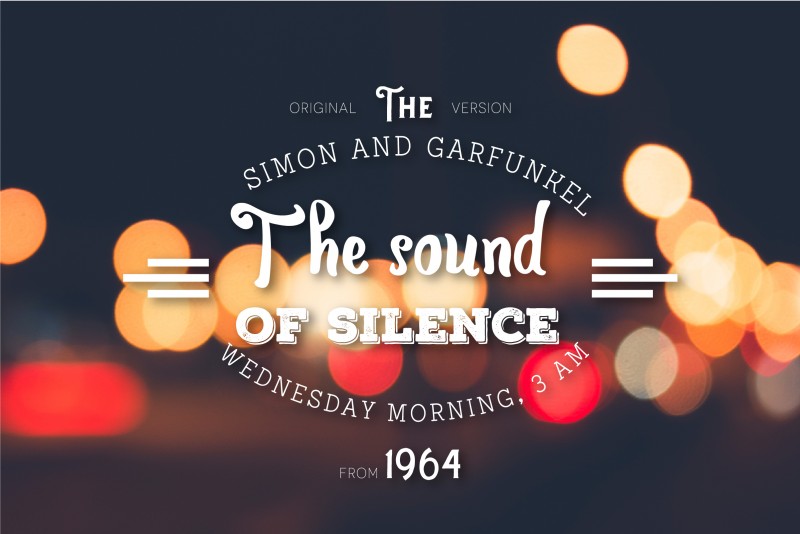 The sound of silence