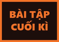 BÀI TẬP CUỐI KÌ