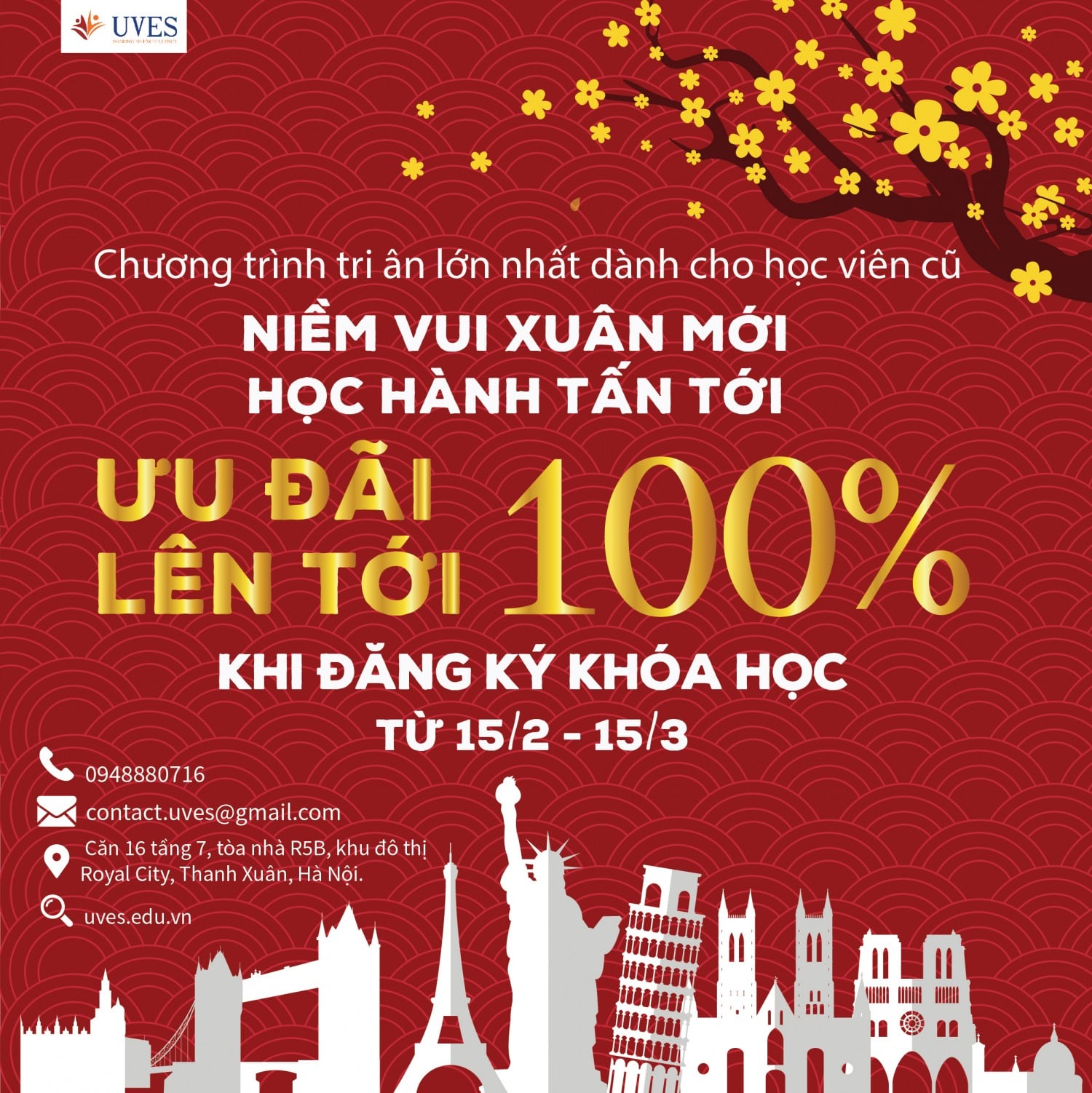 BANNER CỦA TRUNG TÂM ANH NGỮ UVES