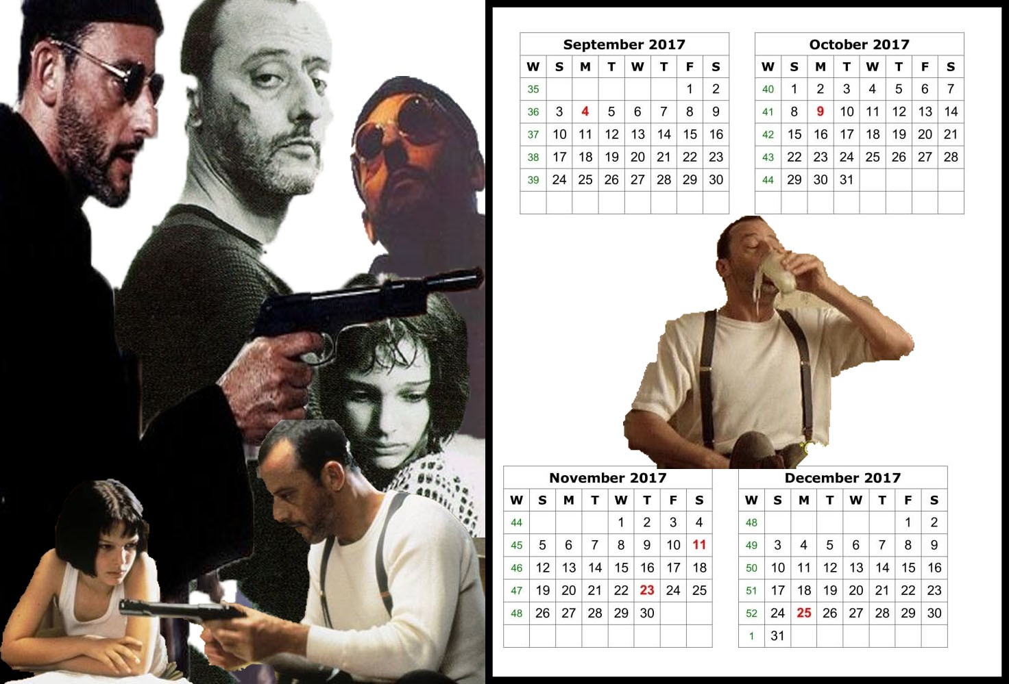Léon: The Professional   movie calendar 