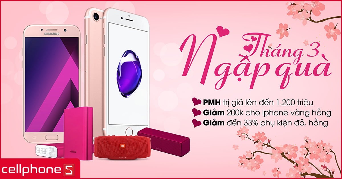 Tháng 3 màu hường 