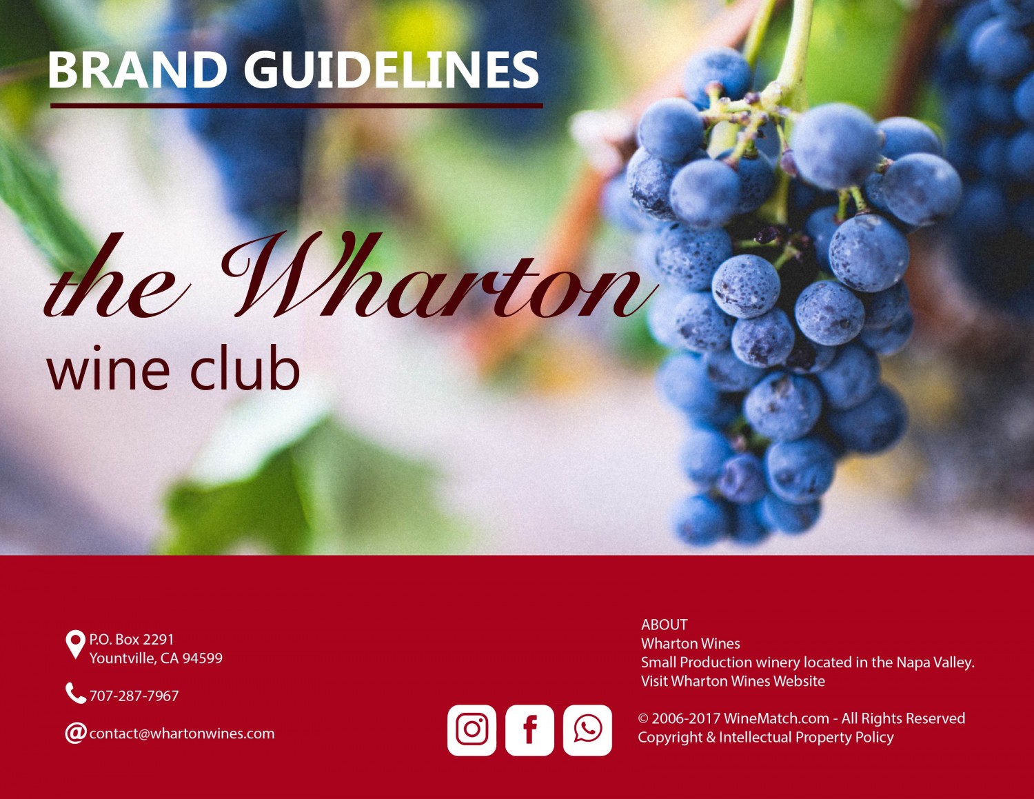 Logo Brand Guideline - the Wh Arton wine club