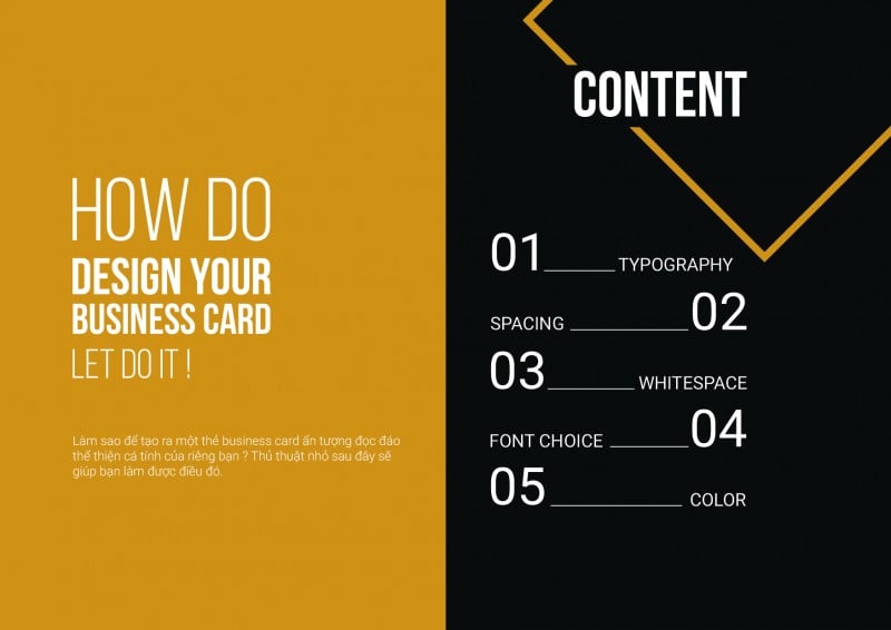 Cách để thiết kế Card Visit