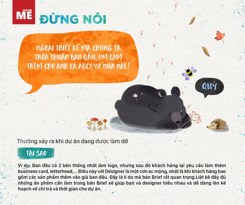 Những điều không nên nói với Designer Phần 2
