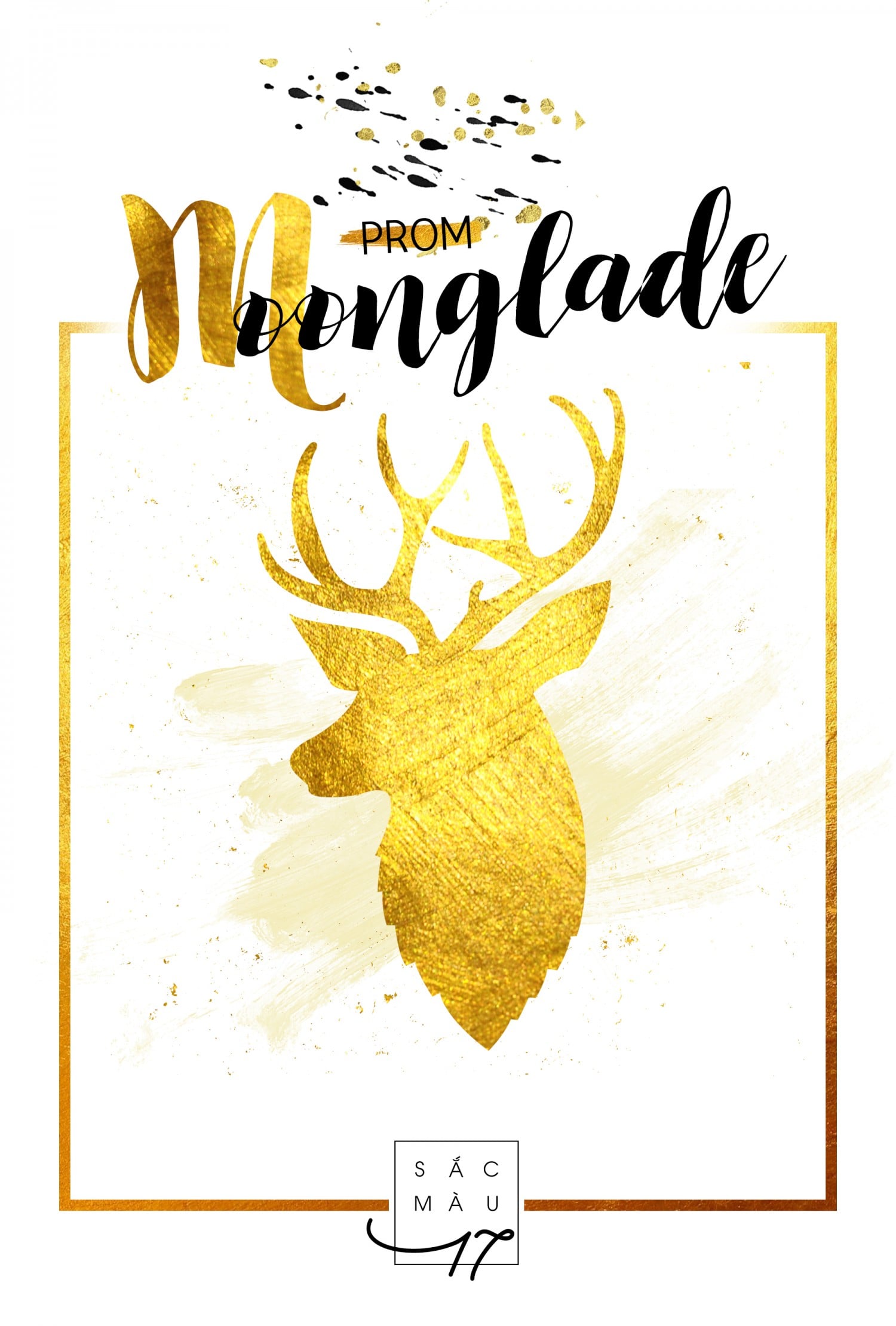 [GOLDEN] PROM TICKET FOR SCHOOL