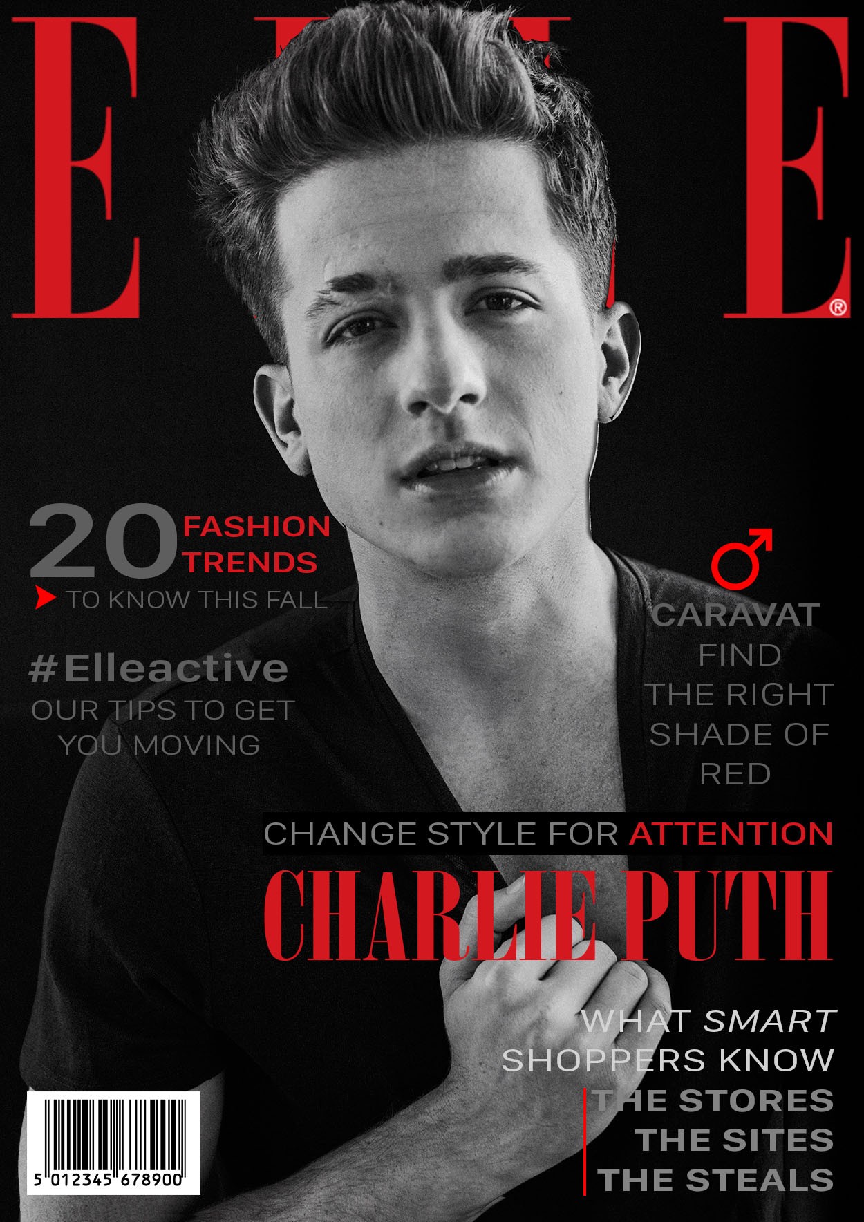 BTVN buổi 3 _ ELLE Magazine cover