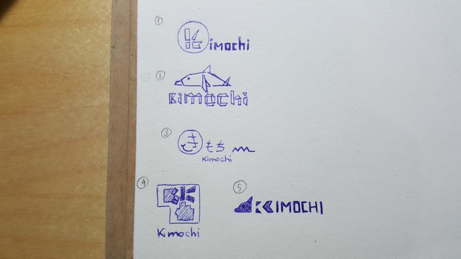 Phác thảo Logo công ty bồn cầu Kimochi