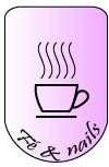 Logo của 1 quán nails và cafe  Thương hiệu Fé and nail 