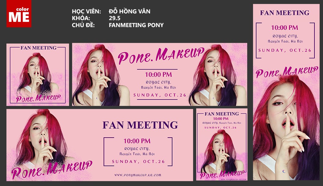 fan meeting Pony Makeup 