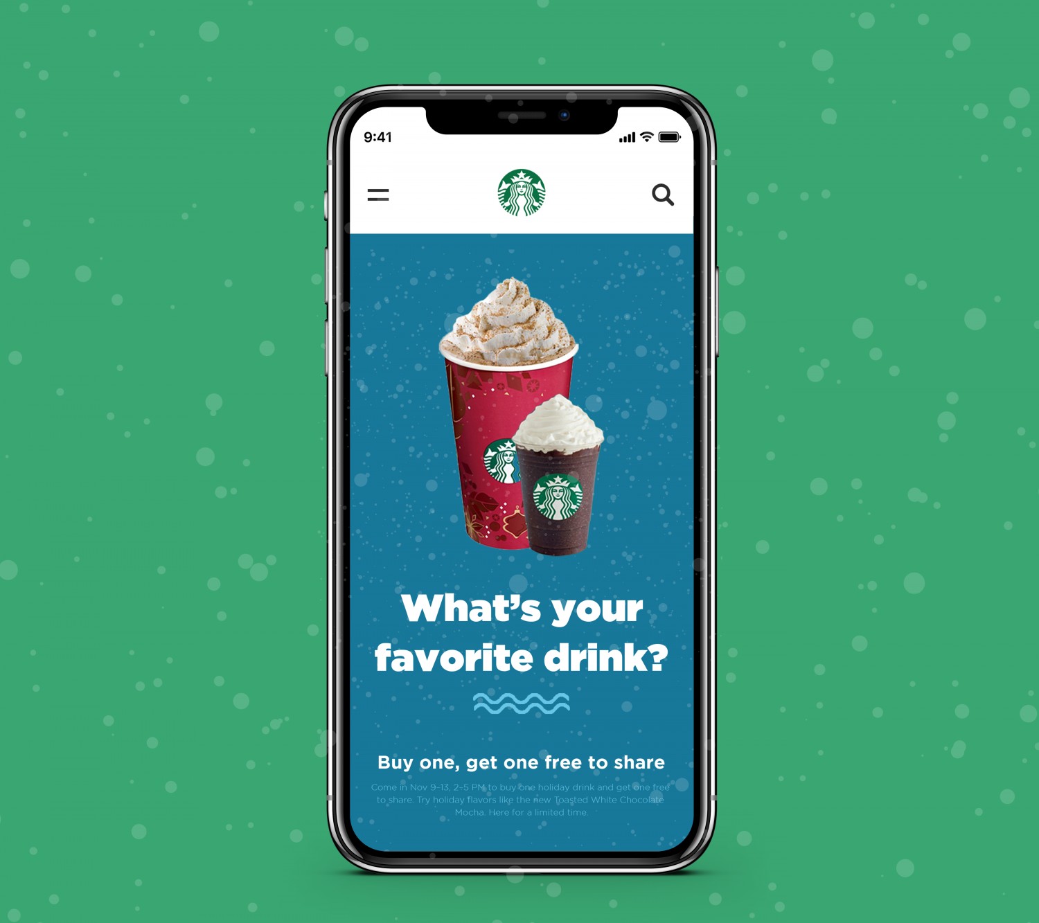STARBUCKS LANDING PAGE REDESIGN