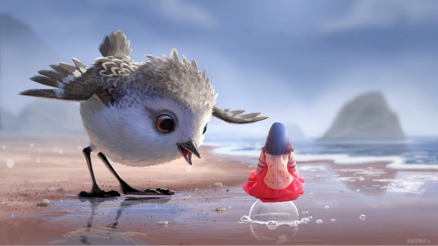 Bird + me + bubbles