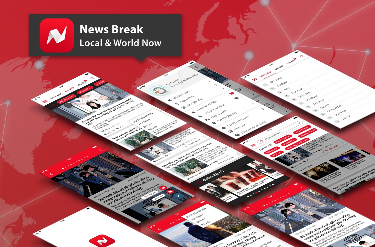 News Break app - BTCK UXUI - App Screens