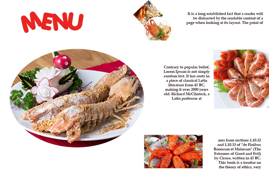 thiết kế menu